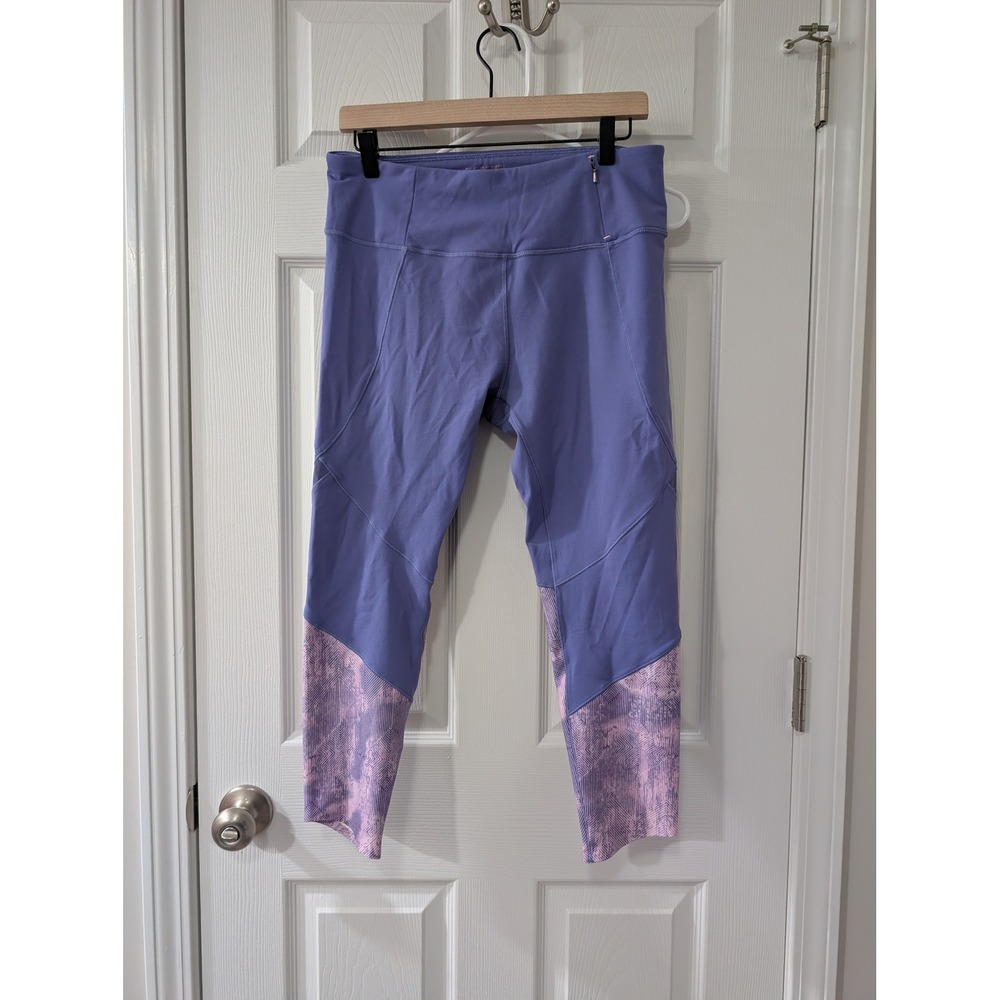 Calia, Large Essential Spliced Legging, High Rise, 7/8 Length, Corsican Purple